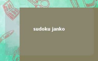sudoku janko 