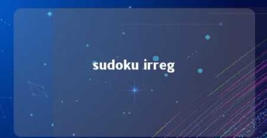 sudoku irreg 