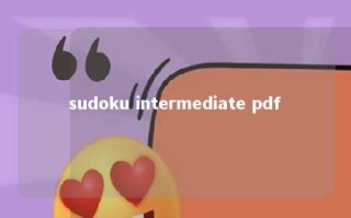 sudoku intermediate pdf 