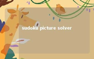 sudoku picture solver 