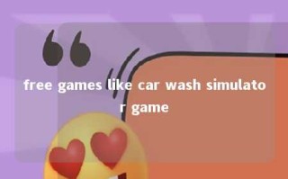 free games like car wash simulator game 