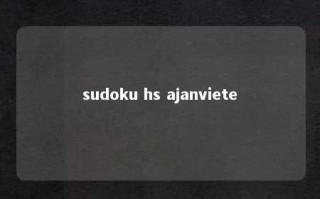 sudoku hs ajanviete 