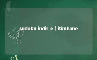 sudoku indir eğitimhane 
