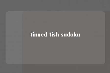 finned fish sudoku -第1张图片-FreeGameStops.com - Your #1 Destination for Free Online Games & Mini Games