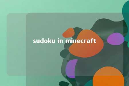 sudoku in minecraft -第1张图片-FreeGameStops.com - Your #1 Destination for Free Online Games & Mini Games